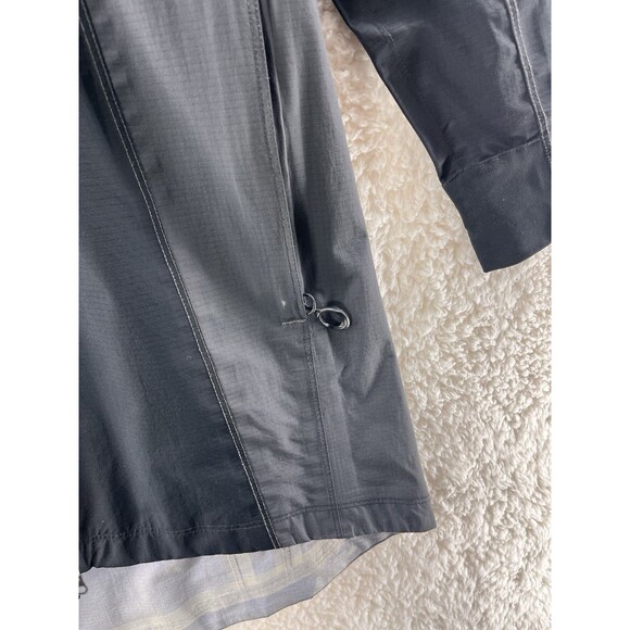 Kuhl Women’s Jetstream Trench Rain Jacket Black Grey Waterproof Hooded Size XS - Picture 2 of 12